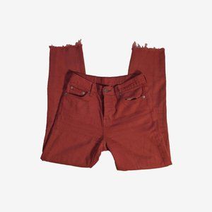 vintage levis red high waisted jeans